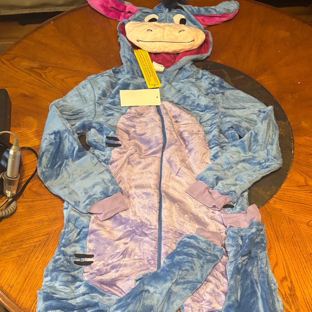 Kids Blue and Purple Donkey Pajama Costume